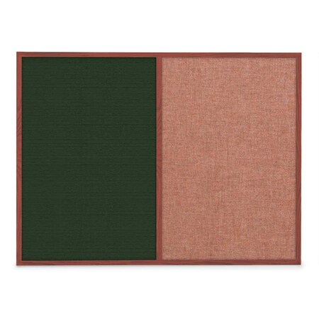 United Visual Products Slim Style Indoor Enclosed Corkboard, 48 UVRDS48SBH-BLACK-SURF
